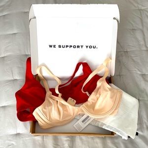 Cuup Scoop & Triangle bras - size 36A